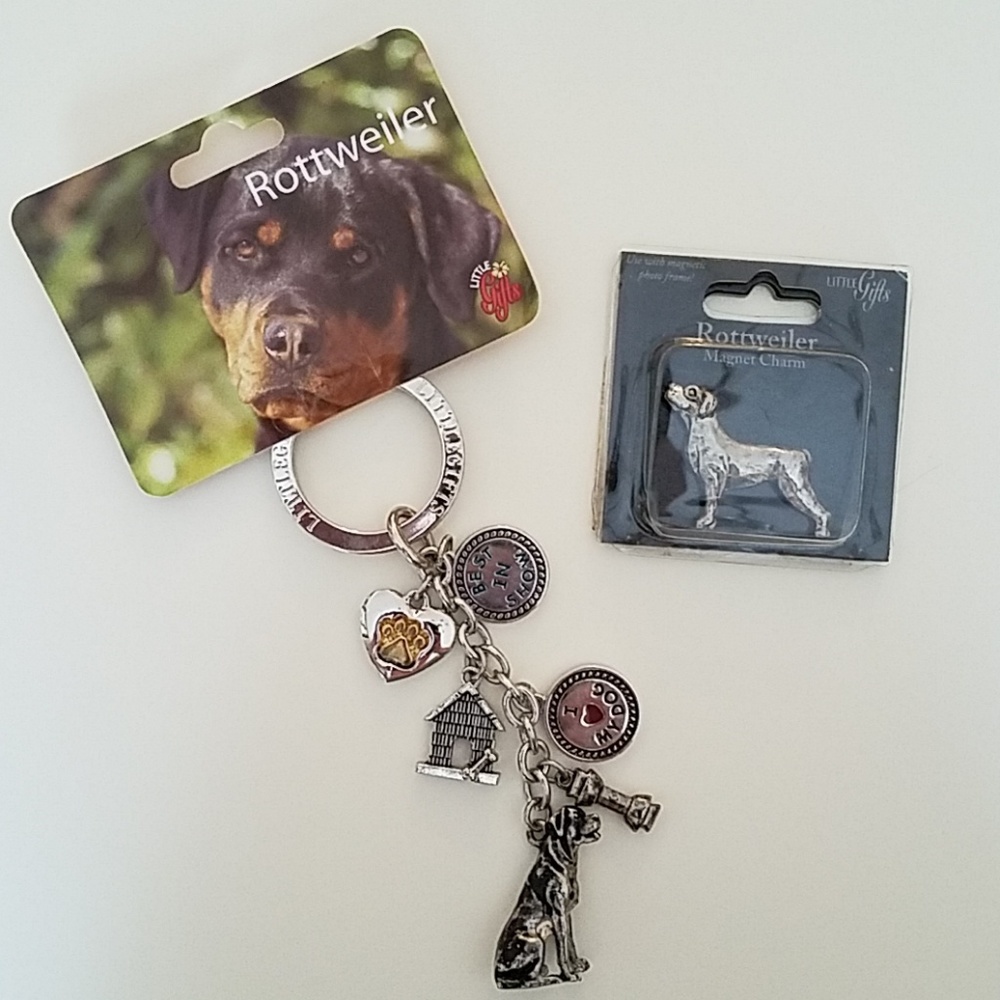 Rottweiler Lovers Keychain & Magnet